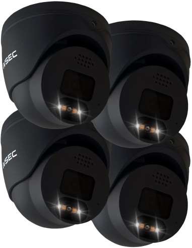 IVSEC IVNC-880D | 4K AI Sony Starvis IP Black Dome Surveillance Camera