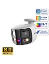 VIP Vision 4-Pack Professional AI 8MP 4K UHD 180° Dual Lens Active Deterrence Bullet Camera - VSIPP-8BD-ID3-4PK