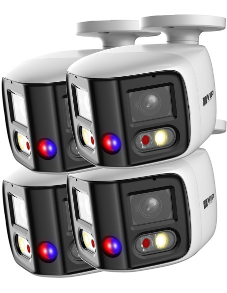 VIP Vision 4-Pack Professional AI 8MP 4K UHD 180° VSIPP-8BD-ID3-4PK VIP Vision 4-Pack Professional AI 8MP 4K UHD 180° VSIPP-8BD-ID3-4PK