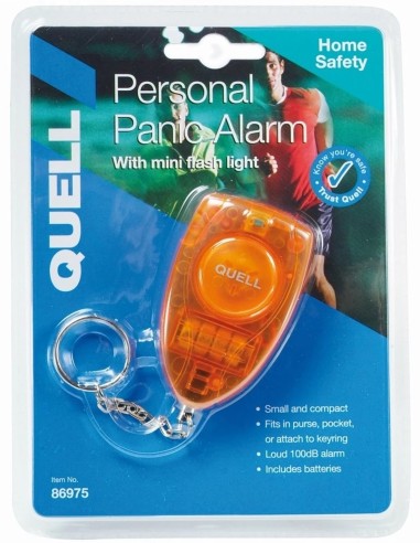 Quell Personal Panic Alarm with Mini Flash Light Personal Siren