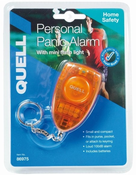 Quell Personal Panic Alarm with Mini Flash Light Personal Siren Quell Personal Panic Alarm with Mini Flash Light Personal Siren