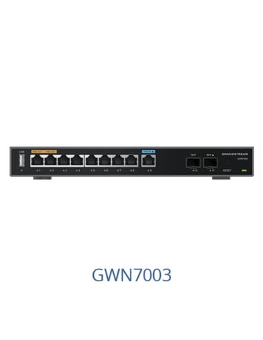 Grandstream Multi-WAN Gigabit VPN Router, 9 X GR-GWN7003