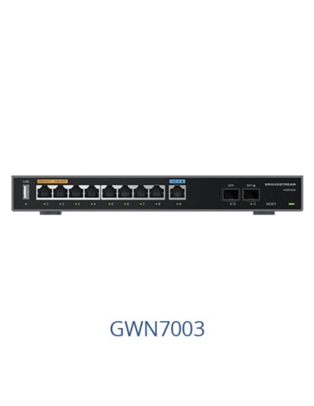 Grandstream Multi-WAN Gigabit VPN Router, 9 X GR-GWN7003