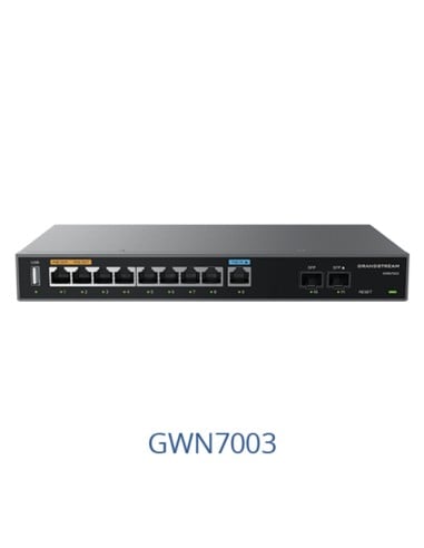 Grandstream Multi-WAN Gigabit VPN Router, 9 X GR-GWN7003