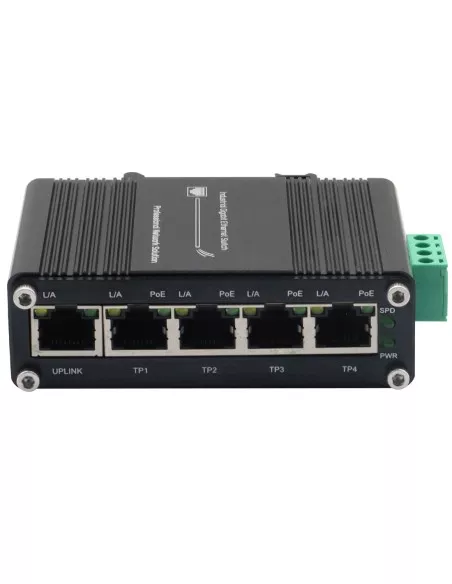 Network Switch 4-Port PoE+ Input 12~48VDC IF-104PU12/48 Network Switch 4-Port PoE+ Input 12~48VDC IF-104PU12/48