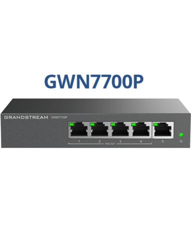 Grandstream Unmanaged Network Switch, 5 X Gige (4 GR-GWN7700P