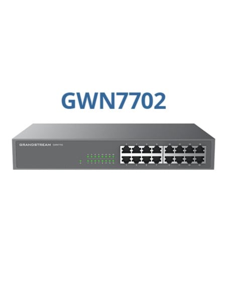 Grandstream Unmanaged Network Switch 16 x Gige - GR-GWN7702 Grandstream Unmanaged Network Switch 16 x Gige - GR-GWN7702