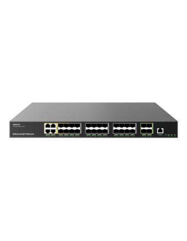 Enterprise Layer 3 Managed Aggregation Switch 20 x SFP 4 x SFP/GigE Combo 4 x SFP+ Redundant PSU