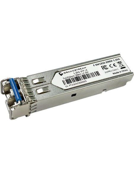 Grandstream SFP Fiber Module (Single-Mode 1310nm 20-Kilometer 1.25Gbps)