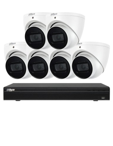 Dahua 6MP IP HD 50M IR Wizsense Dome Camera 8CH 2TB NVR CCTV Kit - NYS-K6086W
