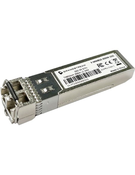 Grandstream SFP+ Fiber Module Multi-Mode, 850nm, 300-Meter, 10Gbps - GR-F-MM850-300M-10G