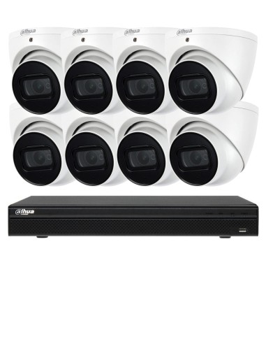 Dahua 6MP 8Ch 8Cam IP 50M IR Wizsense Dome Camera NVR CCTV Kit - NYS-K6088W (8x8)
