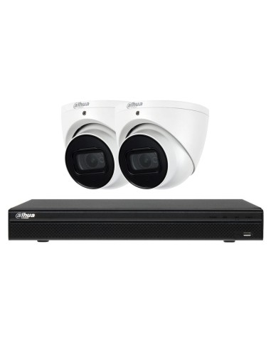 Dahua 8MP 4K AI 4 Channel IP NVR StarLight Sensor Dome Camera CCTV Kit - DH-48MP2C-AI-KIT