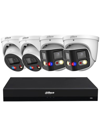 Dahua Advanced AI TiOC Dual Lens IP 8MP 4K-UHD 8 Channel NVR CCTV Kit - DH-88MP4DD-KIT