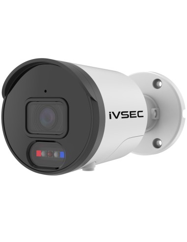 IVSEC 1250B 12MP 6K 87° AI PoE ONVIF Advance Deterrent Bullet Security Camera - IVNC-1250B