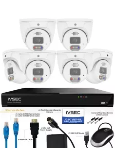 IVSEC 12MP 6K AI 2TB 8CH 6x1250D Dome Cameras UHD NVR CCTV IVK8L-12506D 2