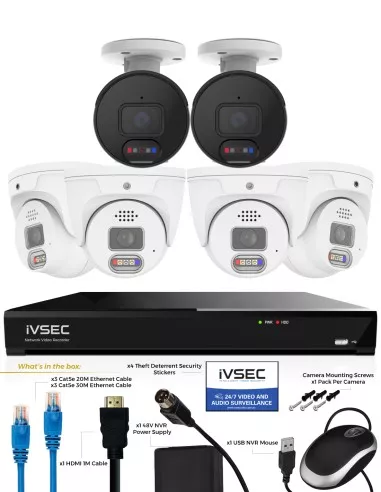 IVSEC 12MP 6K AI 2TB 8CH 4x1250D + 2x1250B IVK8L-12504D2B