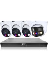 VIP Vision 8MP 8600 Series 8Ch AI IP NVR 2TB 3x ID3 & 1x 180° SMD+ Dome Cameras (8x4) - NKPRO-88603D1DD