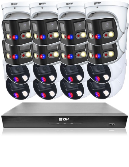 VIP Vision 8MP 8600 Series 16Ch AI IP NVR 4TB 8x NKPRO-168608D8DD