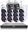 VIP Vision 8MP 8600 Series 16Ch AI IP NVR 4TB 12x ID3 & 2x 180° SMD+ Dome Cameras (16x14) - NKPRO-1686012D2DD