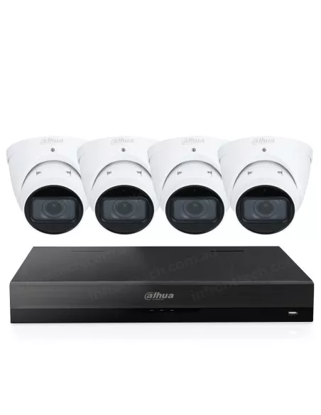 Dahua 4MP AI NVR 4Ch 2TB HDD WizSense Motorised 3x66-K4044TM-W Dahua 4MP AI NVR 4Ch 2TB HDD WizSense Motorised 3x66-K4044TM-W