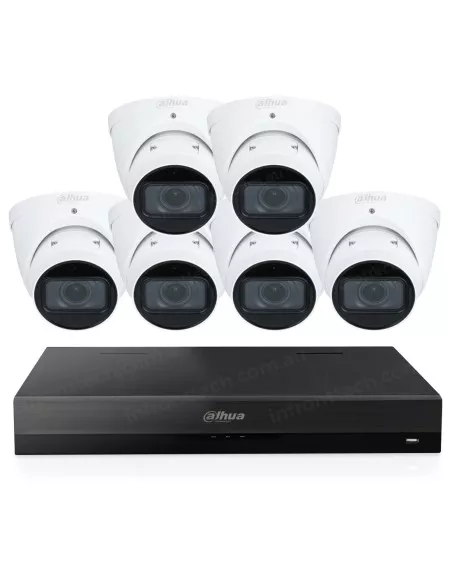 Dahua 4MP AI NVR 8Ch 4TB HDD WizSense Motorised DH-3x66-K4086TM-W