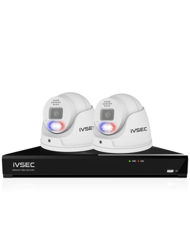 IVSEC 8MP 4K AI 2TB 8CH 2x850D Dome Cameras UHD NVR CCTV Security System (8x2) *FREE UPS