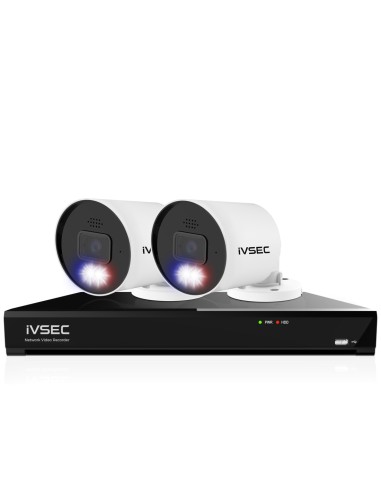 IVSEC PRO 8MP 4K PRO-AI 2TB 8CH 2x880B Cam 25fps Sony Starvis NVR CCTV Security System (8x2)