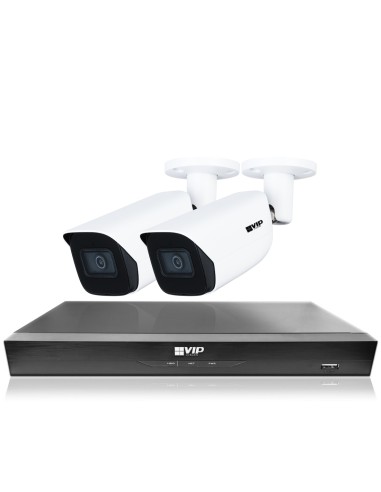 VIP Vision 8MP V8100 Series 8Ch AI IP NVR with 2TB 2xBIRG Fixed Lens Bullet Cameras - Advanced-Surveillance-Solutions