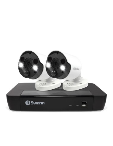 Swann 8MP 4K 2TB 2x 887MSFB Flood Light Bullet Cameras (8x2) - SONVK-886802FB