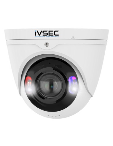 iVSEC 8MP 4K-UHD Panoramic AI 30FPS LED Smart Deterrence IP Camera - IVNC543ADX