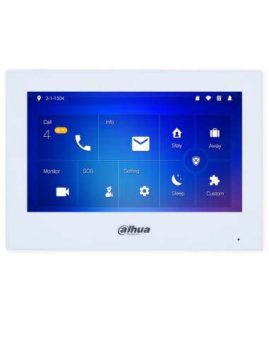 Dahua 2 Wire Wi-Fi Indoor Intercom Monitor White - DHI-VTH5123H-W