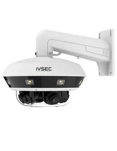 iVSEC 32MP Dome IP Camera 4-Directional 8MP Multisensor 25FPS IP66 IR - IVNC542ADX