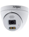 IVSEC 4MP 2-PACK Turret Dome 95° SMD Colour Night Vision 2-Way Audio ONVIF Security IP Camera - IVNC119XA-2PK
