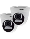 IVSEC 5MP 2-PACK AI Motorized Zoom 25fps Full Colour Dome Security Camera - IVNC312ADX-2PK
