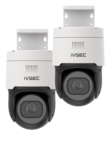 IVSEC 8MP 2-PACK 4K Ultra-HD PTZ Security Camera with Motorised Pan Tilt Zoom Night Vision and 2-Way Audio - IVNC522XA-2PK