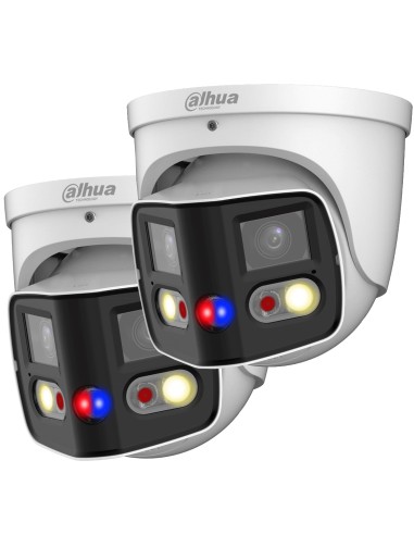 Dahua 2x4MP 2-PACK TiOC Duo Splicing Fixed-focal Eyeball WizSense Network Camera - DH-IPC-PDW3849-A180-AS-PV-ANZ-2PK