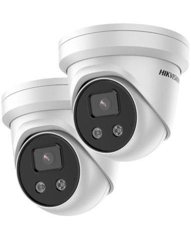 Hikvision Acusense 8MP 4K 2-PACK PoE Dome Camera 2.8mm Lens - DS-2CD2386G2-I2-2PK