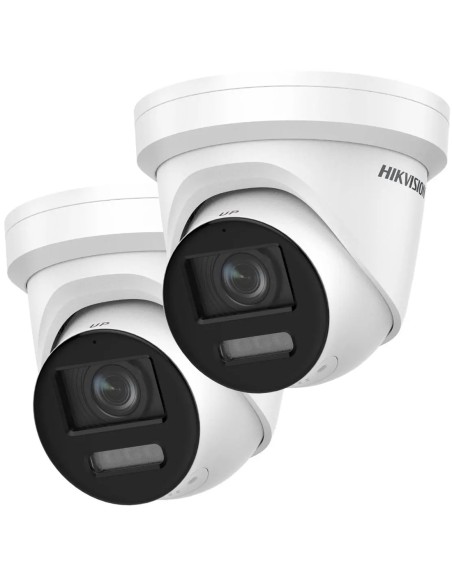 Hikvision 2-PACK 8MP ColorVu Turret White LED DS-2CD2387G2-LSU/SL-2-2PK