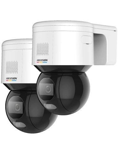 Hikvision 2-PACK 4MP IP ColorVu AcuSense LED Light 30M PT Camera PoE 2-Way Audio - DS-2DE3A400BW-DE-T5