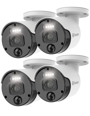 Swann Master-Series Add-on 4K Night2Day Bullet Security Camera 875WLB Spot Light 4-Pack – Enhanced Surveillance