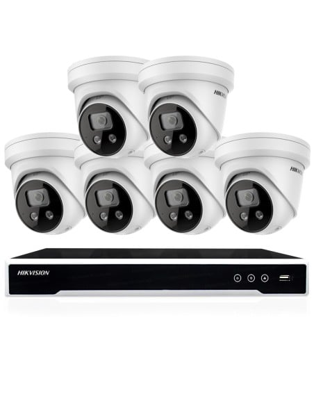 Hikvision 8MP 4K-UHD 8CH NVR 4TB 6x PoE 2.8MM LED HIKI88M-6D-386-4T