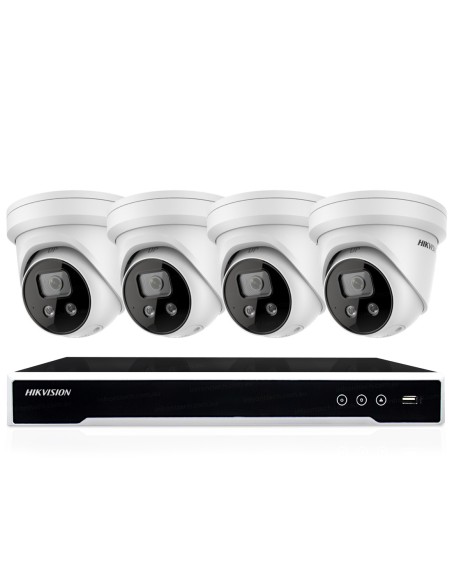 Hikvision 4Ch 4TB NVR 6MP 4x IP Acusense Outdoor HIK46M-4D-386-4T