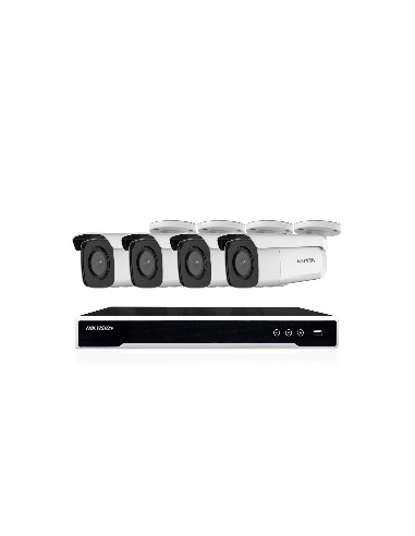 Hikvision 4Ch 4TB NVR 6MP 4x IP Acusense Outdoor HIK46M-4B-386-4T