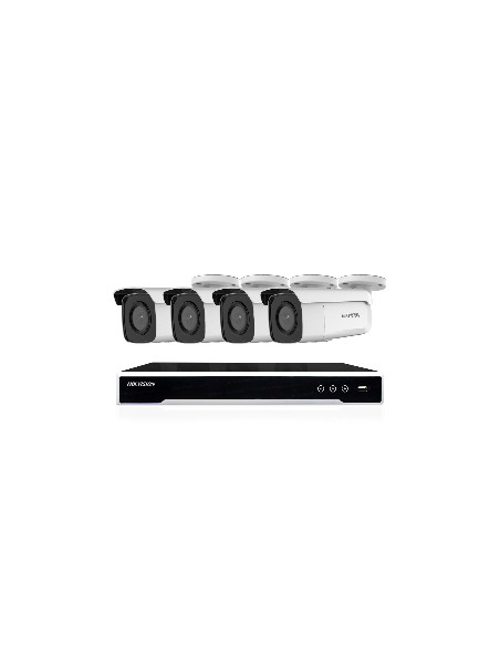 Hikvision 4Ch 4TB NVR 6MP 4x IP Acusense Outdoor HIK46M-4B-386-4T