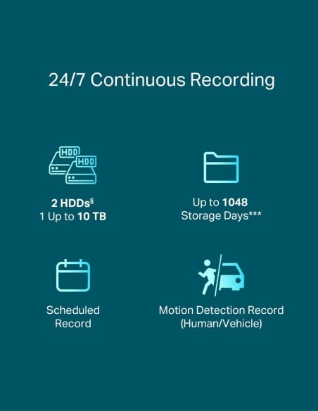 TP-Link VIGI 8MP 4K-UHD VIGI 16 Channel PoE+ VIGI-NVR2016H-16P TP-Link VIGI 8MP 4K-UHD VIGI 16 Channel PoE+ VIGI-NVR2016H-16P