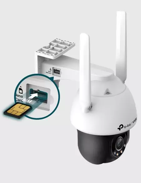 TP-Link VIGI 4MP Full-Colour 4G Pan Tilt Site VIGI-C540-4G-SP6020