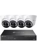 TP-Link VIGI 8MP 8Ch IP NVR 2TB Full-Colour 4x Dome Camera Kit - VIGI8-C485-4D (8x4)
