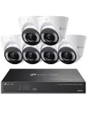 TP-Link VIGI 8MP 8Ch IP NVR 2TB Full-Colour 6x Dome Camera Kit - VIGI8-C485-6D (8x6)