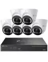 TP-Link VIGI 8MP 8Ch IP NVR 2TB Full-Colour 6x Dome Camera Kit - VIGI8-C485-6D (8x6)
